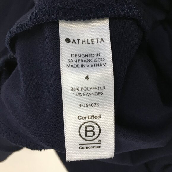 ATHLETA Navy VENTURE Zip Pocket Pull On Drawstring Waist Activewear Jogger Pant - Picture 3 of 12